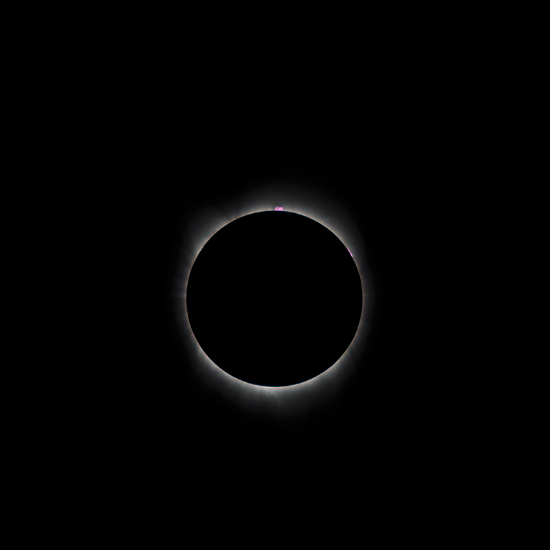 prominences solar eclipse 2017